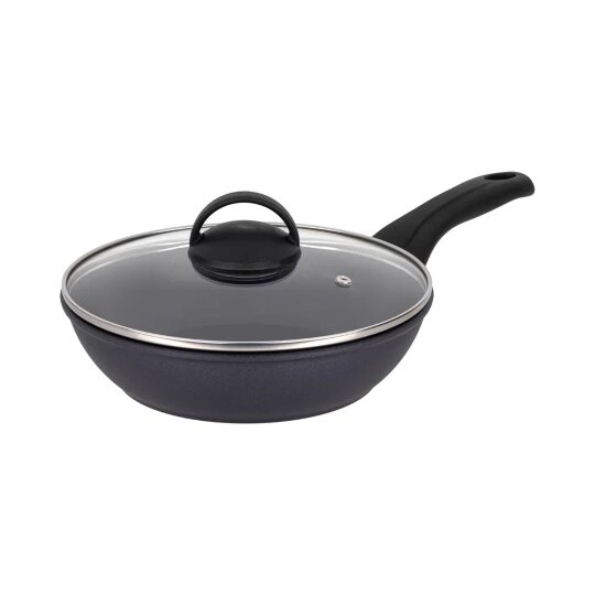 Сковорода BRILLIANT 22 см черная + крышка в подарок! 