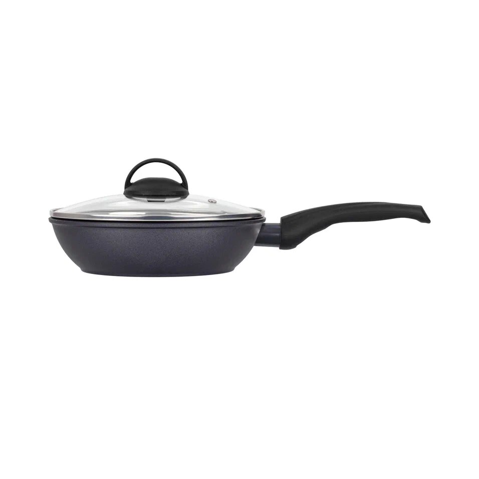 Сковорода BRILLIANT 22 см черная + крышка в подарок! 