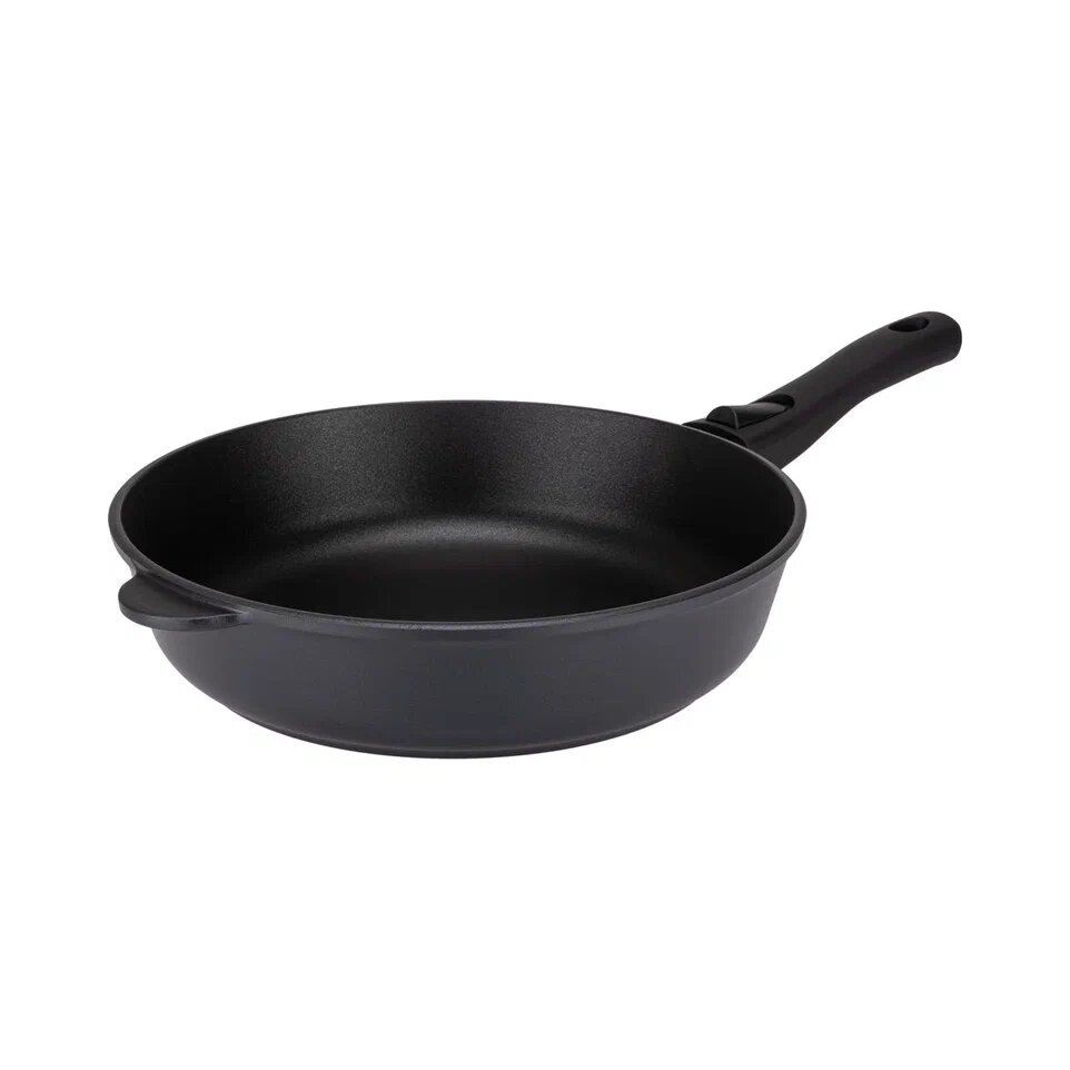 Сковорода GURMAN 28 см, съемная ручка, black (GN4628_PROMO)