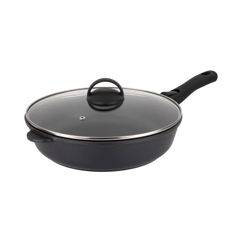 Сковорода GURMAN 28 см, съемная ручка, black (GN4628_PROMO)