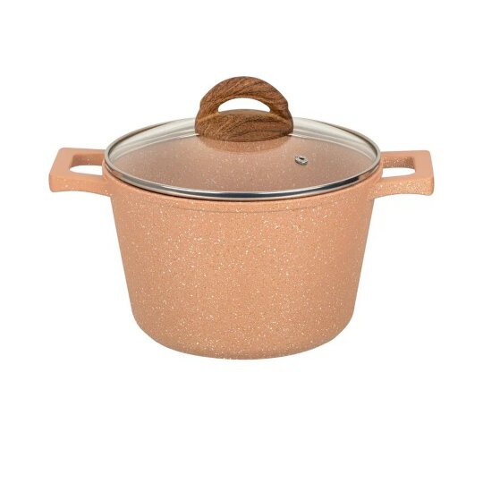 Кастрюля Gloria Beige 3 л с крышкой 20 см (GP7530)
